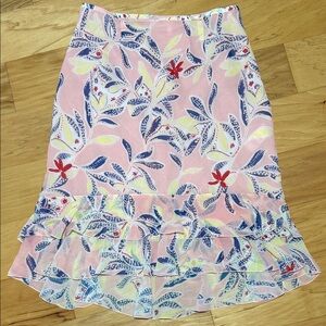 See by Chloe Silk Skirt Ruffle Midi